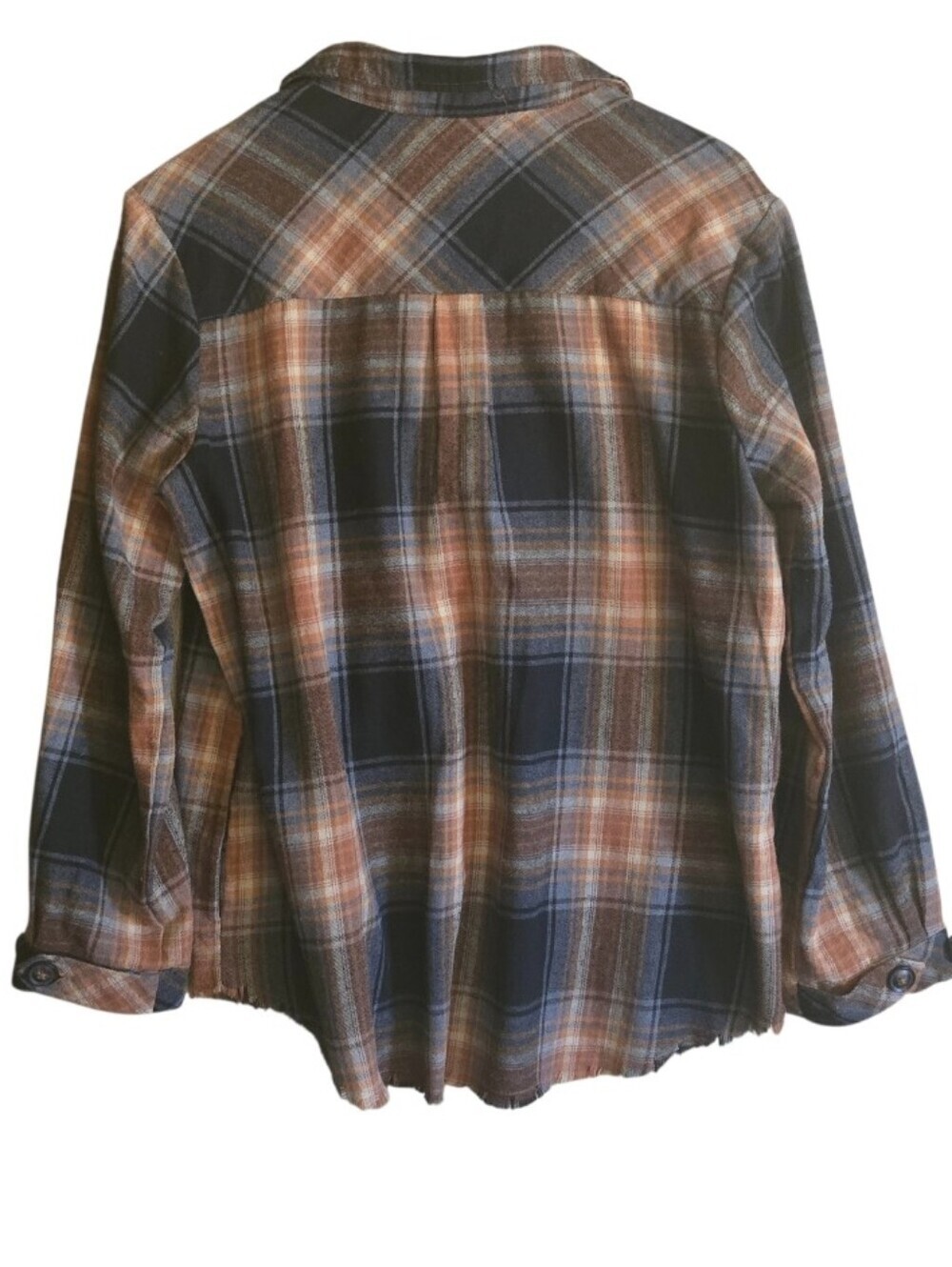 Democracy Plaid Flannel Buttoned Down Shirt - Picture 2 of 4
